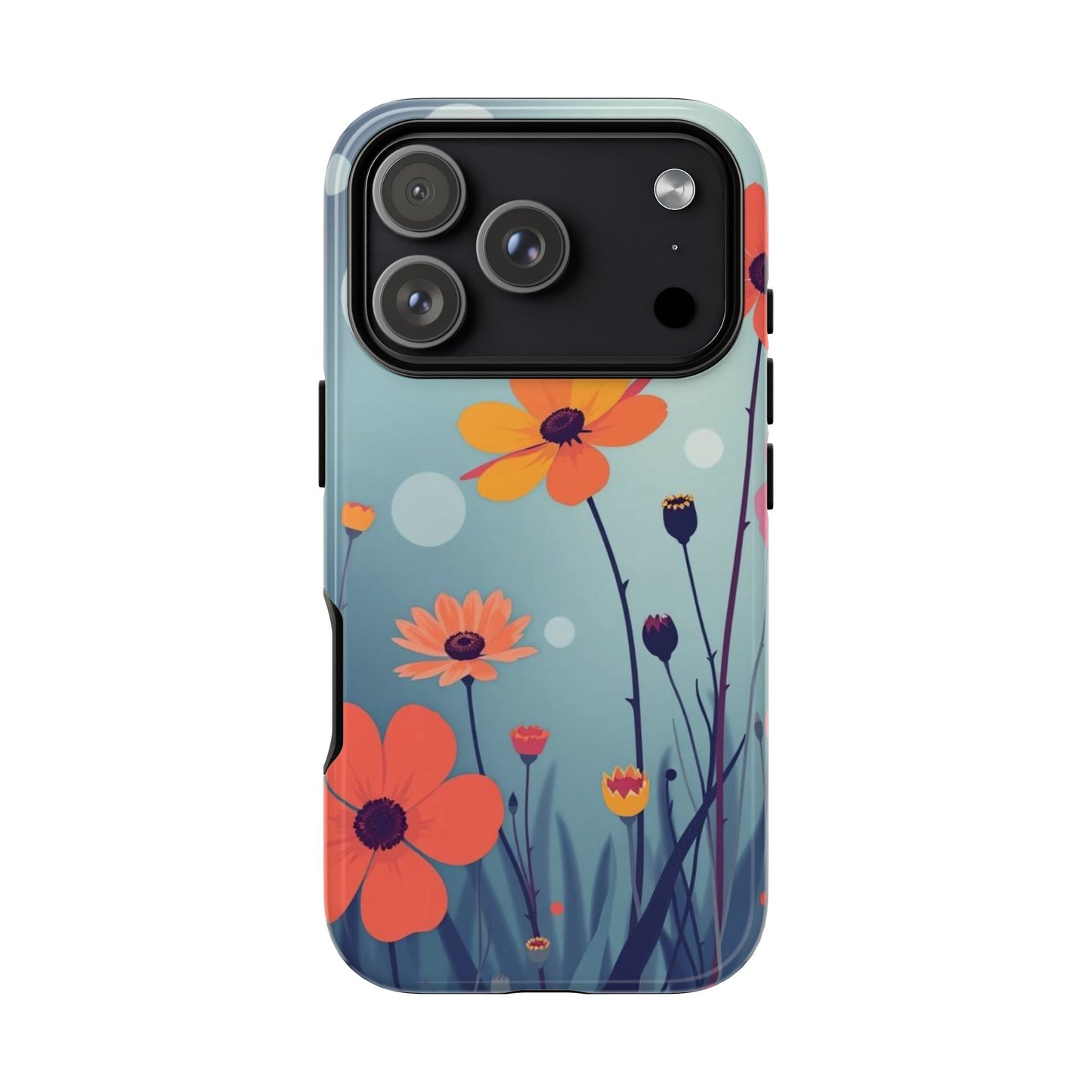 iPhone 17 Pro / Glossy Phone Case - Vibrant Wildflowers Design Phone Case
