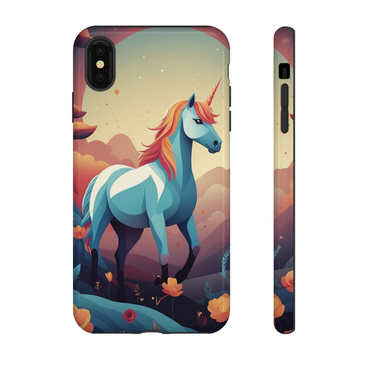 Stylised Unicorn Design Phone Case - Multicolor Phone Case - iPhone XS MAX / Glossy