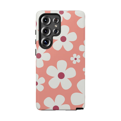 Cute Pink Daisy Pattern #2 Phone Case - Pink Phone Case - Samsung Galaxy S25 Ultra / Glossy