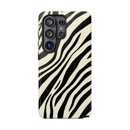 Modern Neutral Zebra Print Phone Case