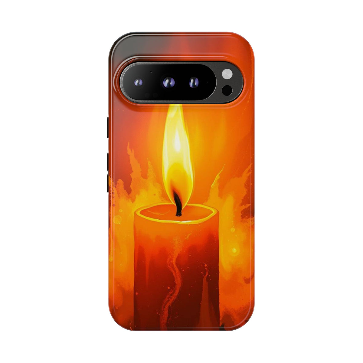Red Candle Phone Case - Multicolor Phone Case - Google Pixel 9 Pro / Glossy