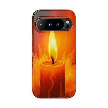 Red Candle Phone Case - Multicolor Phone Case - Google Pixel 9 Pro / Glossy