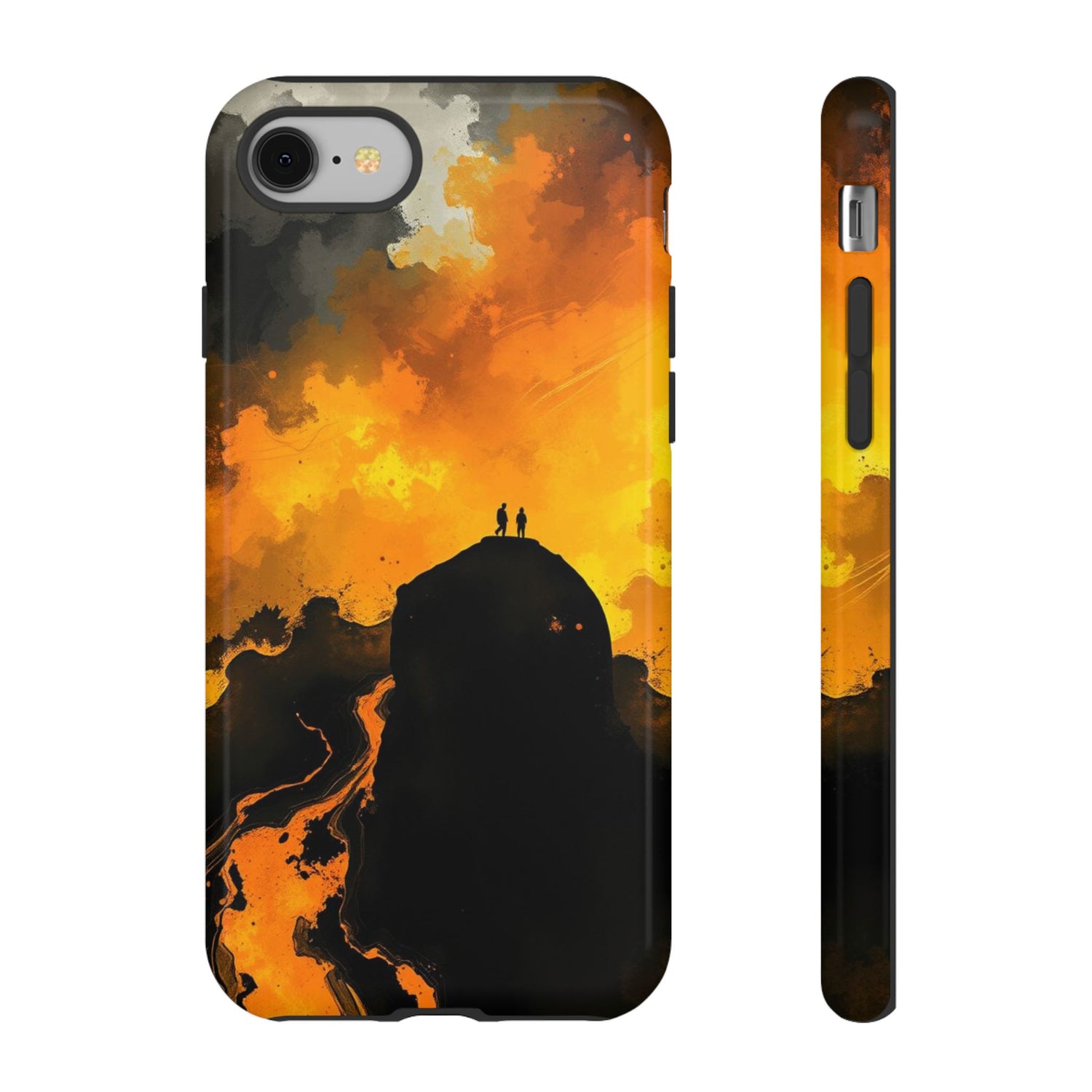 iPhone 8 / Glossy Phone Case - Gothic Watercolour Scene Phone Case