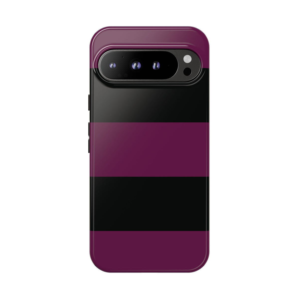Purple & Black Horizontal Stripe Pattern Phone Case - Purple Phone Case - Google Pixel 9 Pro XL / Glossy