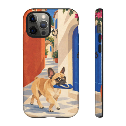 French Bulldog Quiet Lane Phone Case - Multicolor Phone Case - iPhone 12 Pro / Glossy