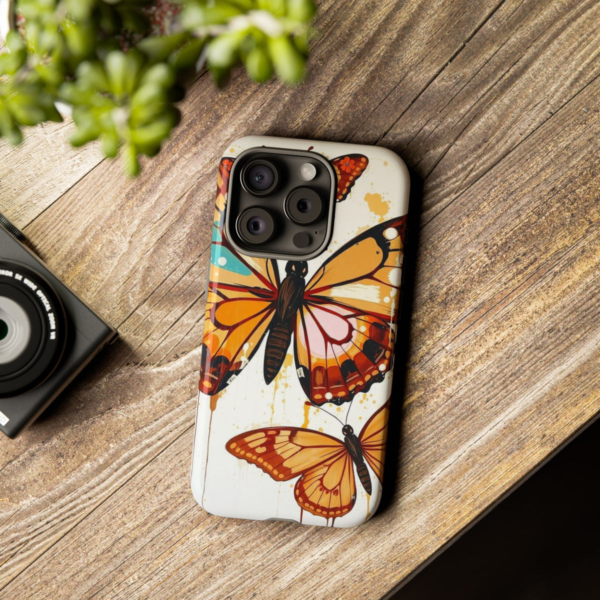 Abstract Butterflies Design Phone Case - Multicolor Phone Case