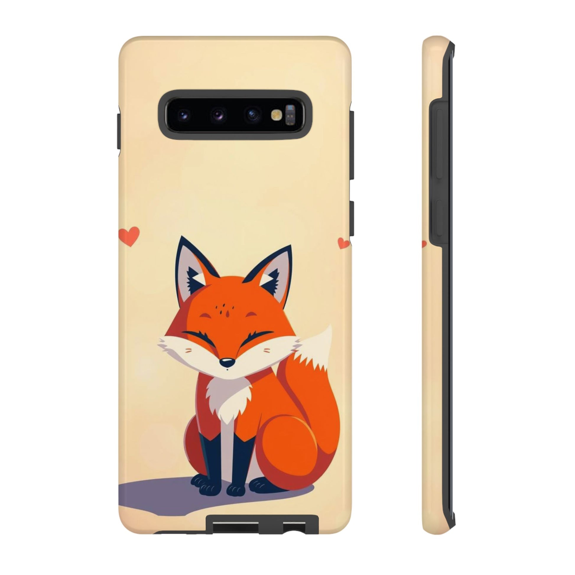 Cute Fox Design Phone Case - Multicolor Phone Case - Samsung Galaxy S10 Plus / Glossy