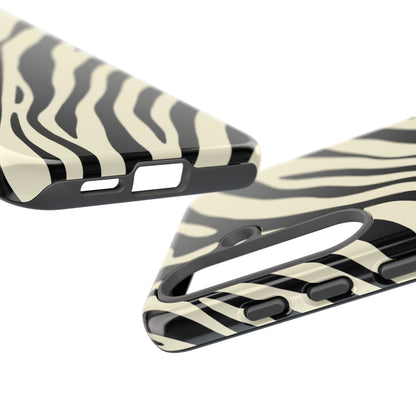 Modern Neutral Zebra Print Phone Case
