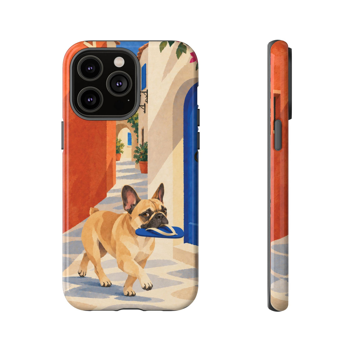 French Bulldog Quiet Lane Phone Case - Multicolor Phone Case - iPhone 14 Pro Max / Glossy
