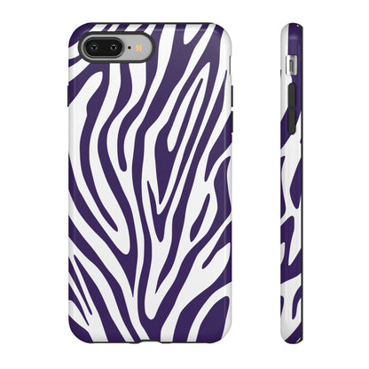 Graphic Purple Tiger Print Phone Case