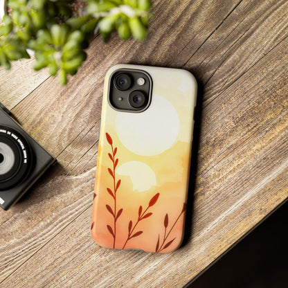 Watercolour Wildflower & Sun Design Phone Case - Multicolor Phone Case