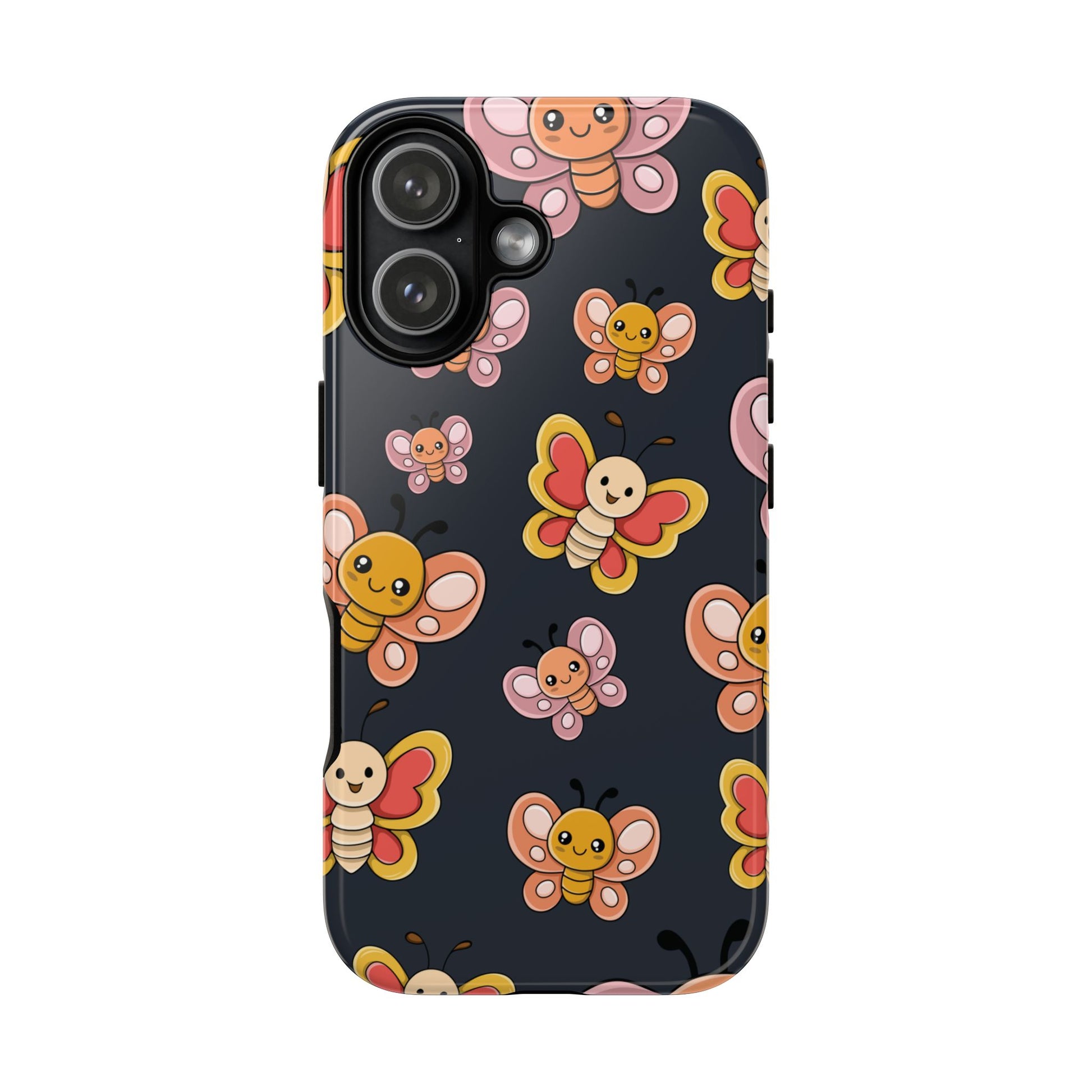 Grey Butterfly Sticker Design Phone Case - Grey Phone Case - iPhone 17 / Glossy