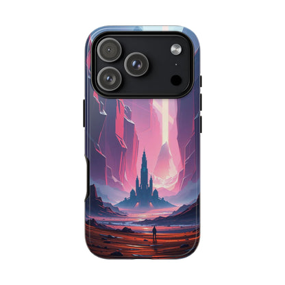 iPhone 17 Pro / Glossy Phone Case - Alien Fortress Design Phone Case