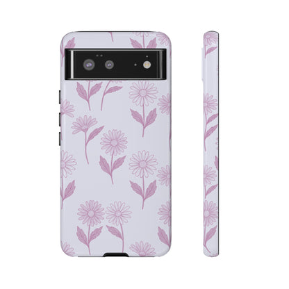 Pretty Lilac Daisy Pattern Phone Case