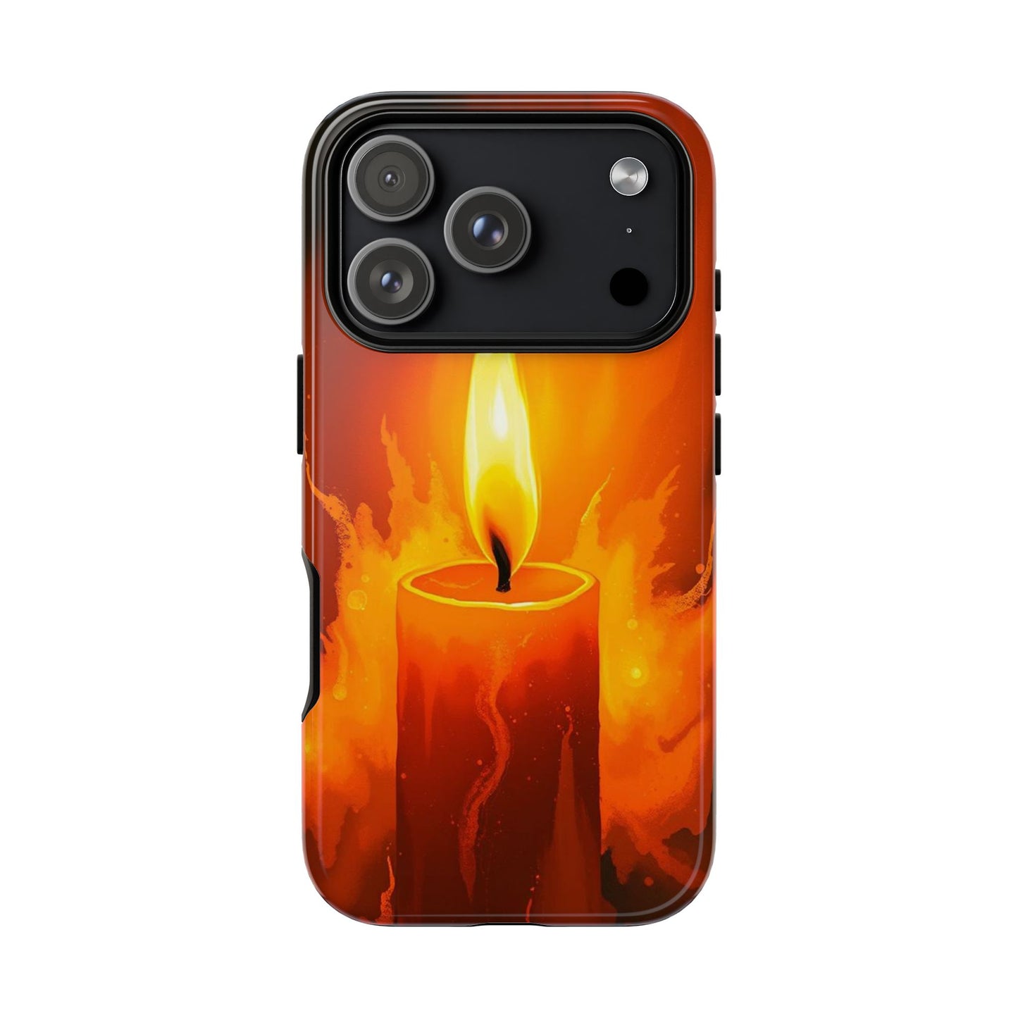 iPhone 17 Pro / Glossy Phone Case - Red Candle Phone Case