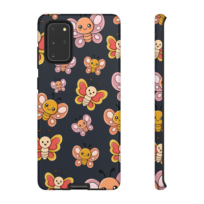 Grey Butterfly Sticker Design Phone Case - Grey Phone Case - Samsung Galaxy S20+ / Glossy