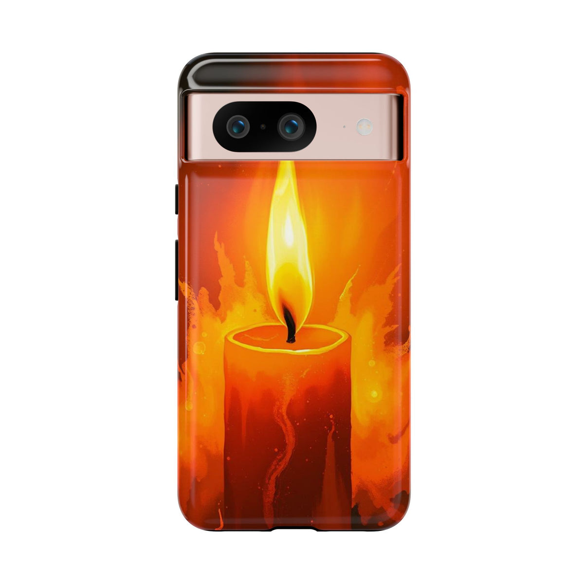 Red Candle Phone Case - Multicolor Phone Case - Google Pixel 8 / Glossy