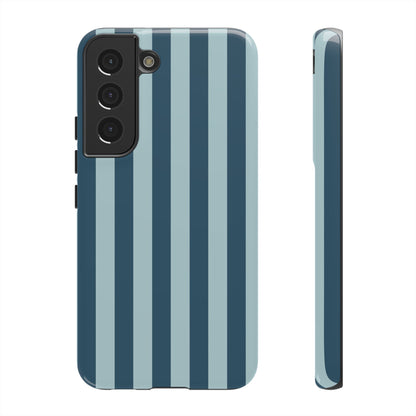 Samsung Galaxy S22 / Glossy Phone Case - ’Blue Stripe Pattern’ Phone Case