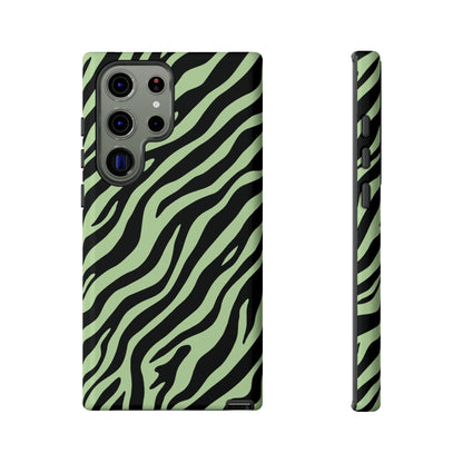 Stylish Mint Zebra Print Phone Case