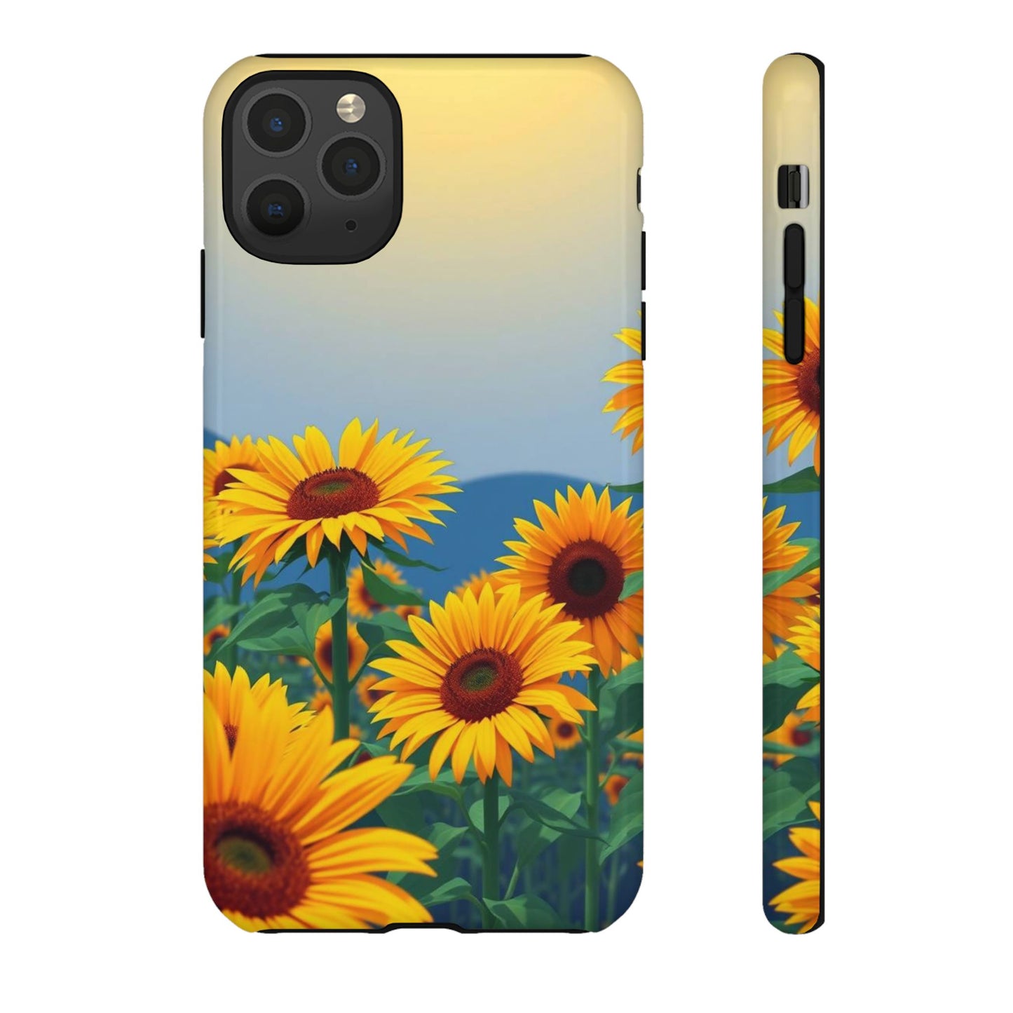 iPhone 11 Pro Max / Glossy Phone Case - Sunflowers Design Phone Case