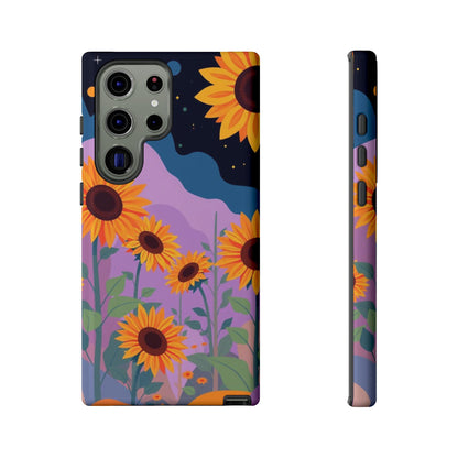 Samsung Galaxy S23 Ultra / Glossy Phone Case - Surreal Sunflower Design Phone Case
