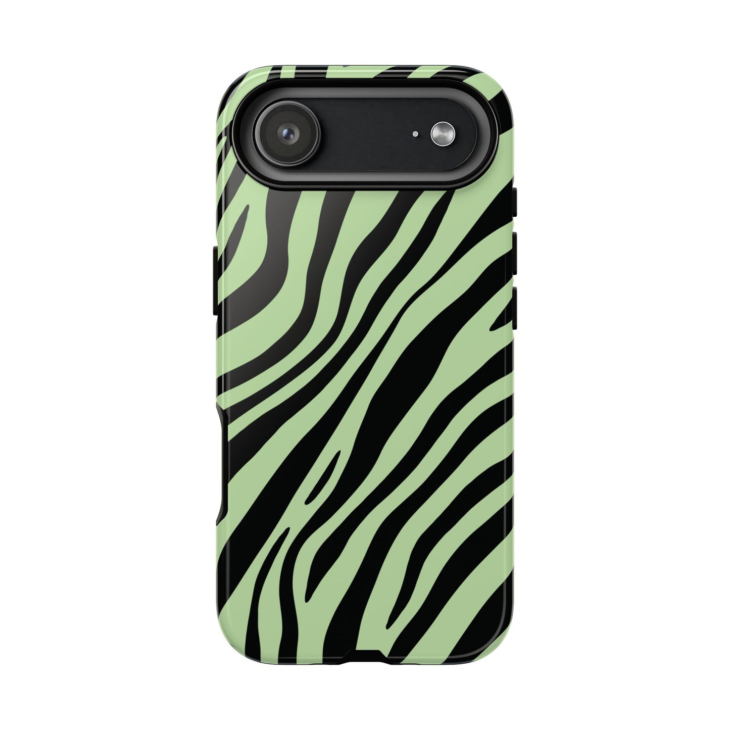 Modern Mint Zebra Print Phone Case
