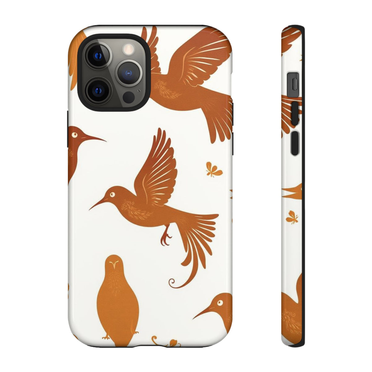 Abstract Bird Pattern Phone Case - Multicolor Phone Case - iPhone 12 Pro / Glossy
