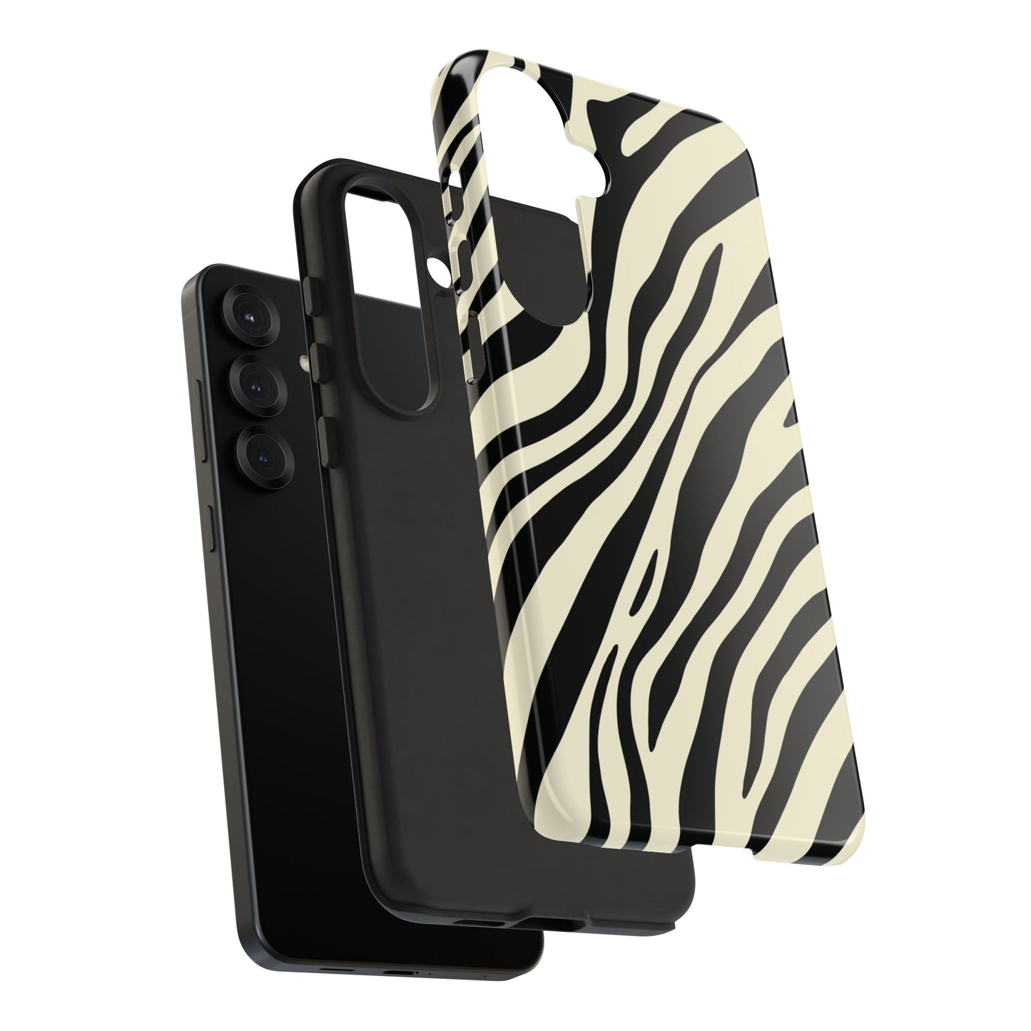 Modern Neutral Zebra Print Phone Case