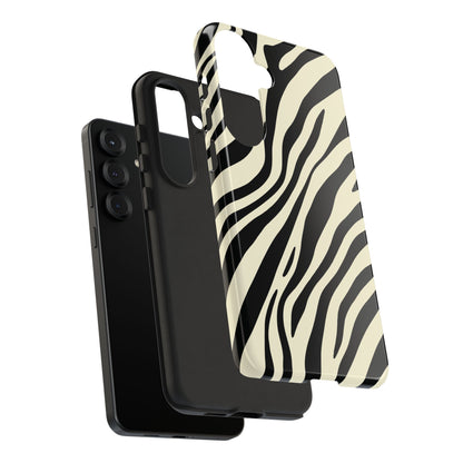 Modern Neutral Zebra Print Phone Case