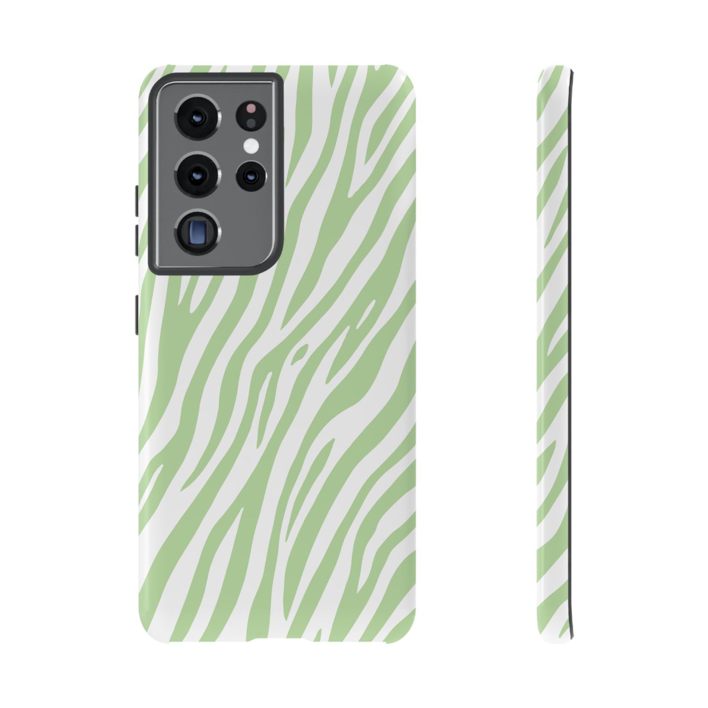 Mint Tiger Print Phone Case