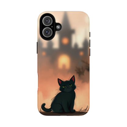 Cute Gothic Cat Design Phone Case - Multicolor Phone Case - iPhone 16 Plus / Glossy