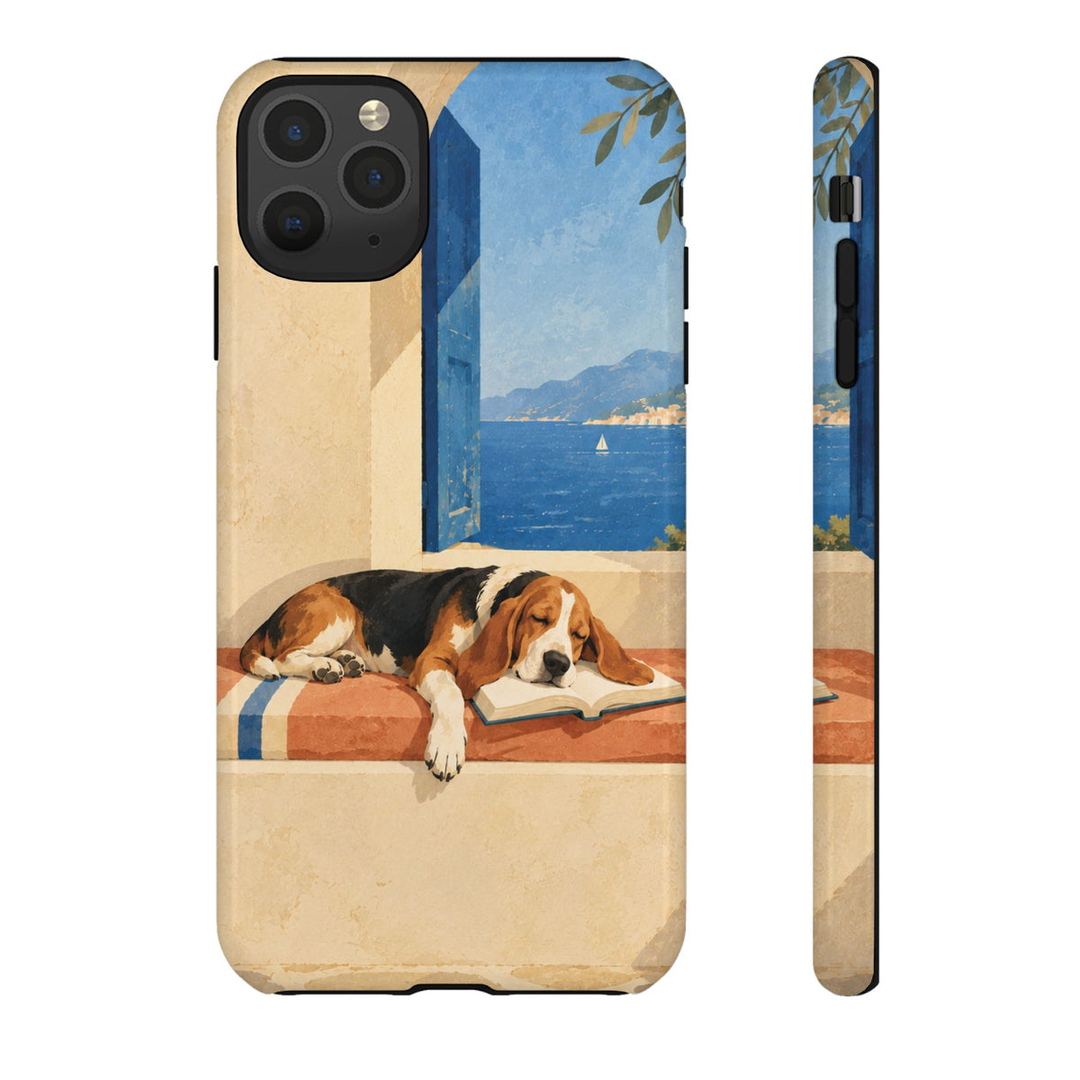 Basset Hound Unfinished Chapter Phone Case - Multicolor Phone Case - iPhone 11 Pro Max / Glossy