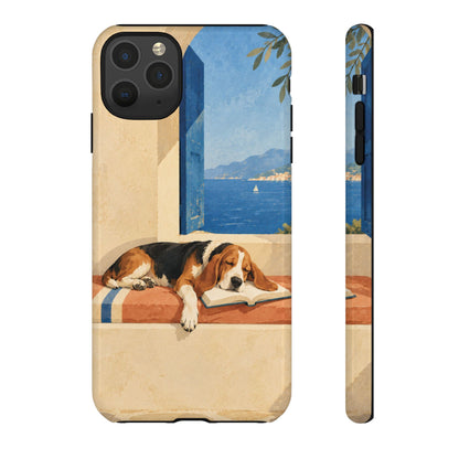 Basset Hound Unfinished Chapter Phone Case - Multicolor Phone Case - iPhone 11 Pro Max / Glossy