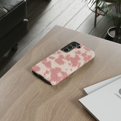Pretty Blush Cow Print Phone Case
