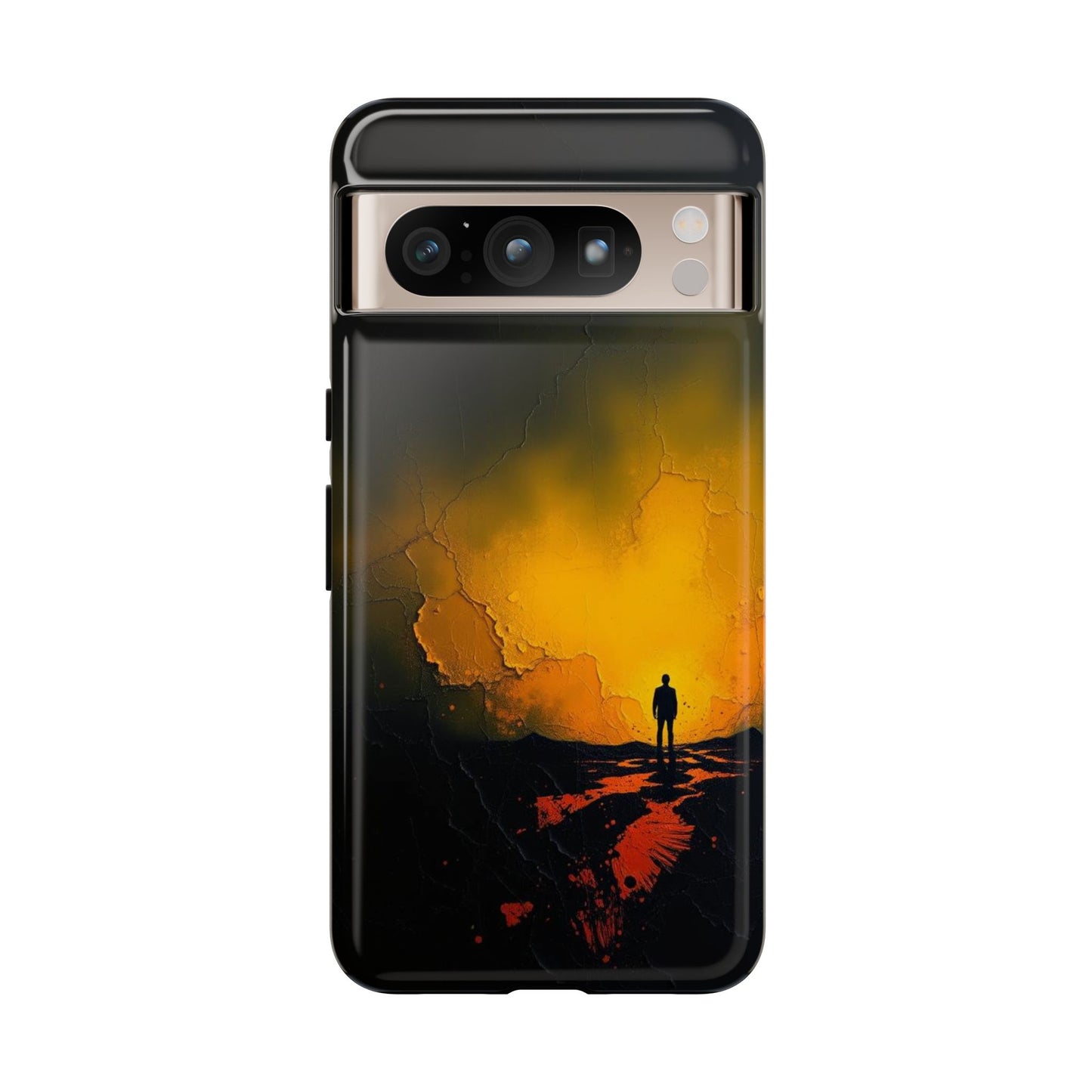 Google Pixel 8 Pro / Glossy Phone Case - Acrylic Mysterious Figure Phone Case