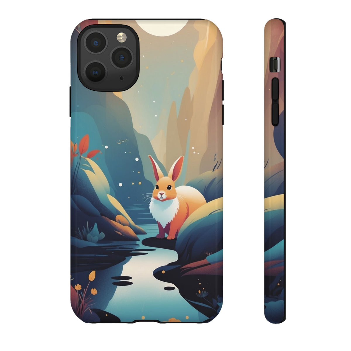 Stylised Rabbit Design Phone Case - Multicolor Phone Case - iPhone 11 Pro Max / Glossy