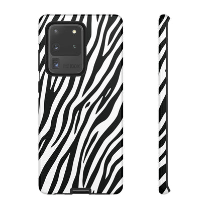 Monochrome Tiger Print Phone Case