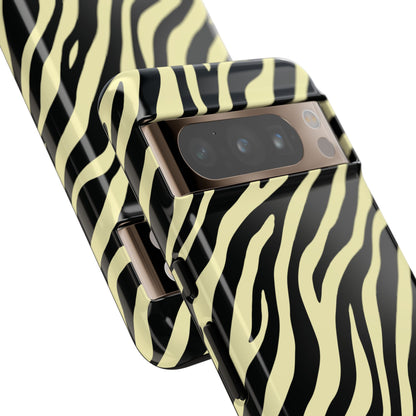 Stylish Neutral Zebra Print Phone Case