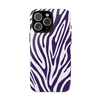Graphic Purple Tiger Print Phone Case
