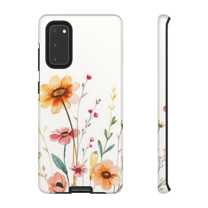 Boho Chic Watercolour Wild Blooms Pattern Phone Case - Multicolor Phone Case - Samsung Galaxy S20 / Glossy