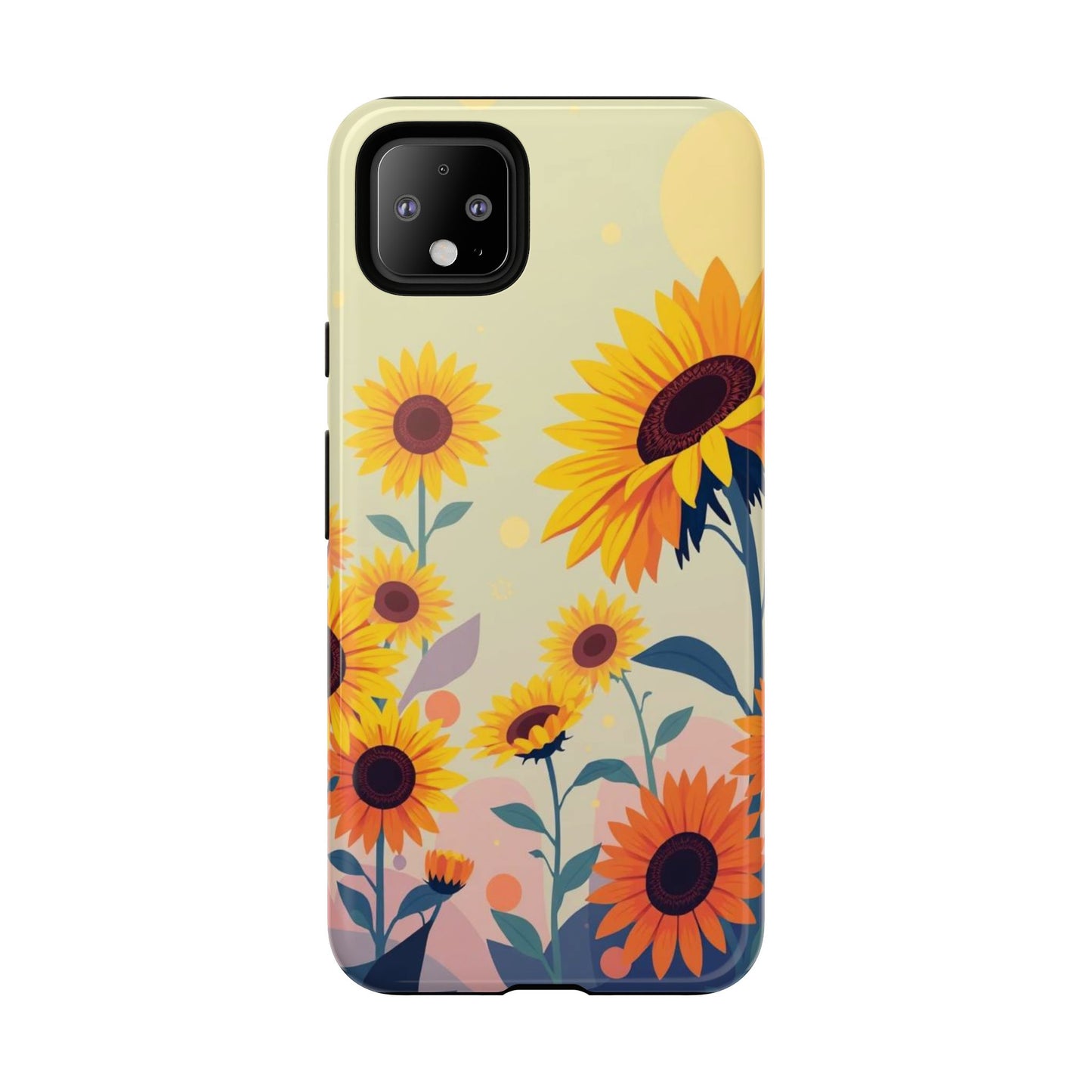 Modern Flat Sunflower Design Phone Case