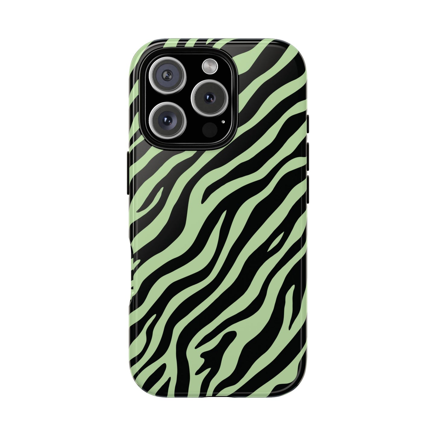 Stylish Mint Zebra Print Phone Case