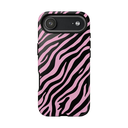 Stylish Blush Zebra Print Phone Case