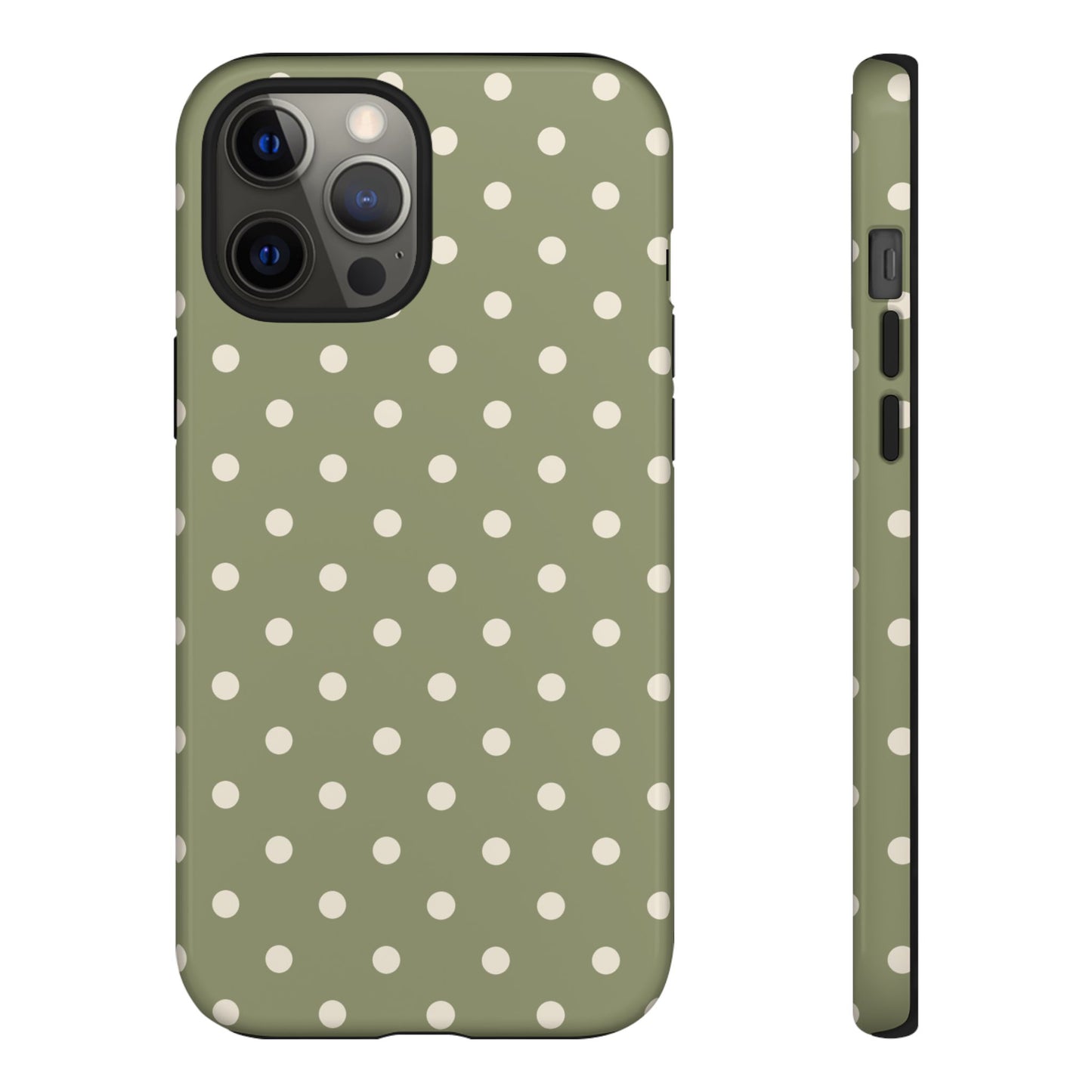 Green & White Dot Pattern Phone Case