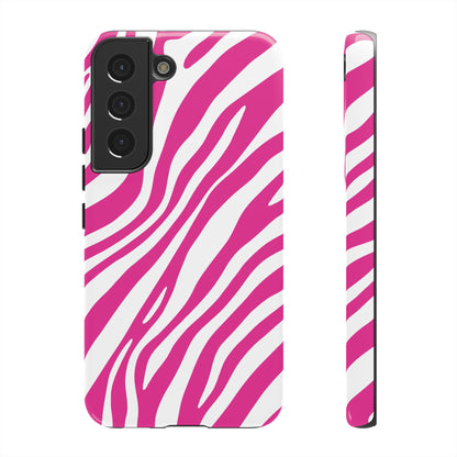 Modern Hot Pink Zebra Print Phone Case