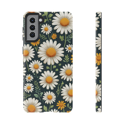 Samsung Galaxy S21 Plus / Glossy Phone Case - Daisies Floral Pattern 3 Phone Case