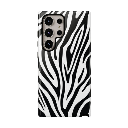 Classic Monochrome Tiger Print Phone Case