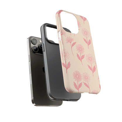 Pretty Pink Daisy Pattern Phone Case