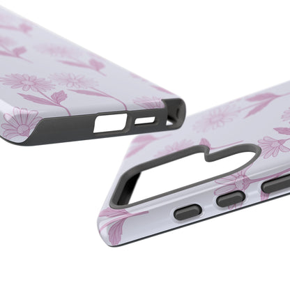 Pretty Lilac Daisy Pattern Phone Case