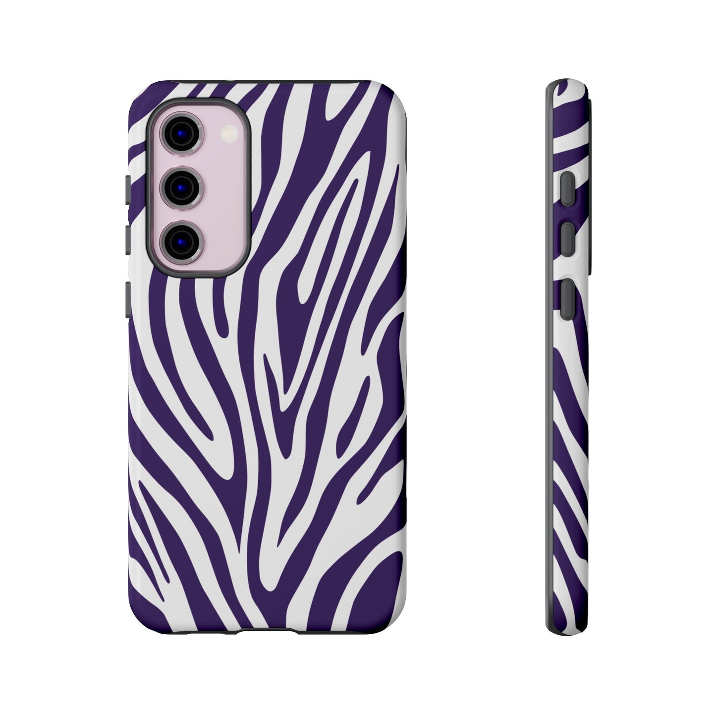 Graphic Purple Tiger Print Phone Case